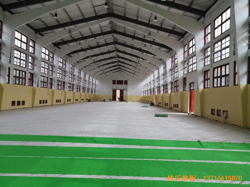 福建中国女排中国队训练基地排球场馆运动地板铺装案例3