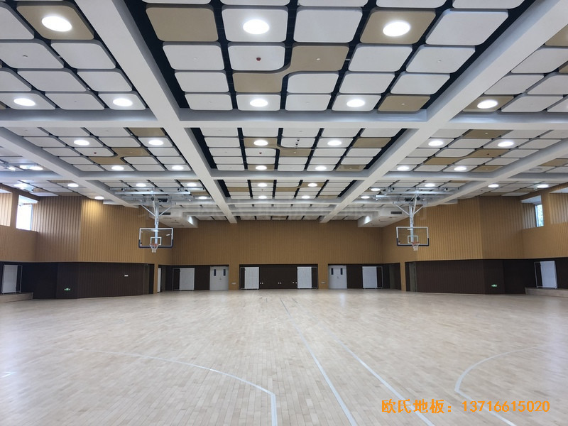 北京昌平新东方体育馆体育地板安装案例4