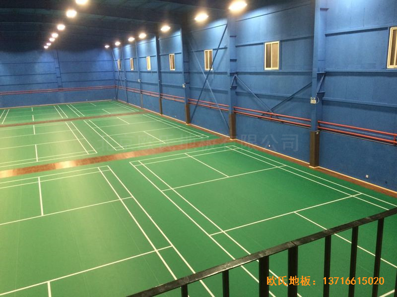 北京莲石羽羽毛球俱乐部运动地板铺装案例2