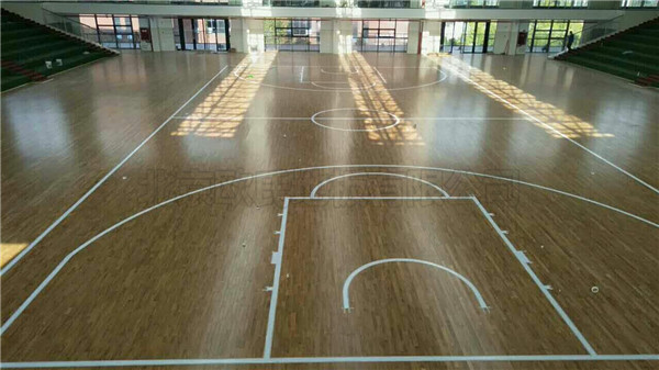 贵州省遵义市习水县首要中学篮球馆木地板案例